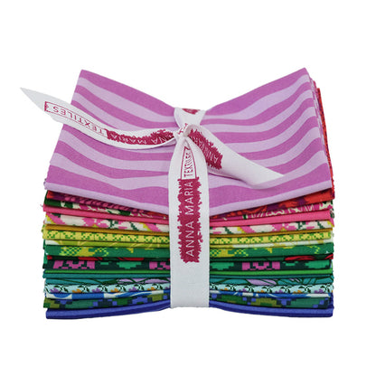 Fat quarter bundle from Anna Maria Textiles in Cheery colorway.