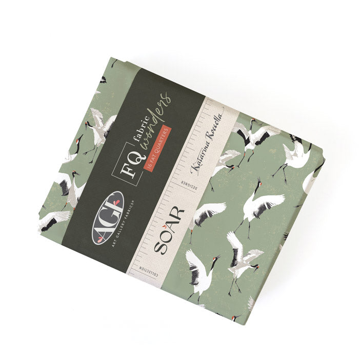 Bundle of fat quarters from fabric line Soar by Katarina Roccella from Art Gallery Fabrics for sewing and quilting.