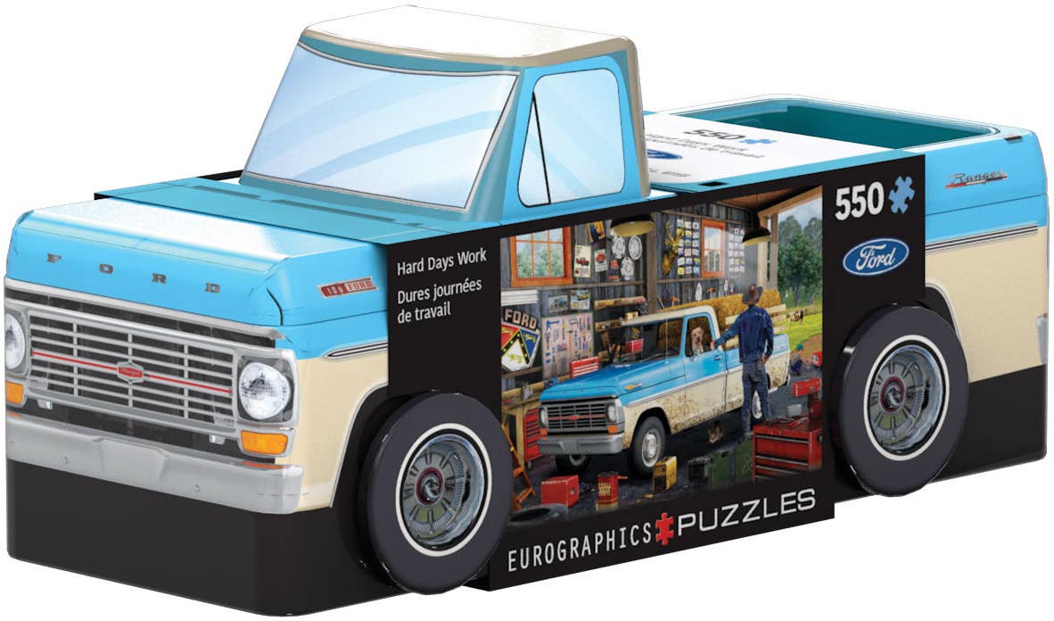 Ford truck-shaped puzzle box with 'Eurographics' branding