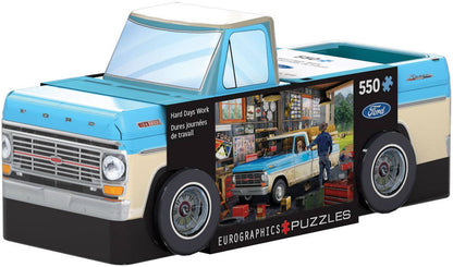 Ford truck-shaped puzzle box with 'Eurographics' branding
