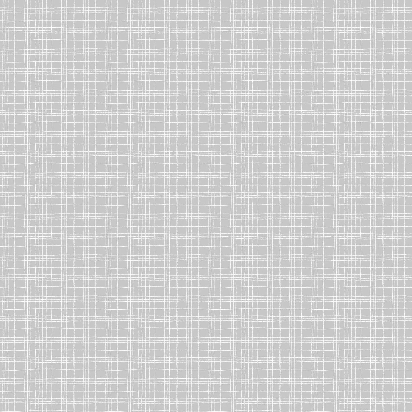 A gray flannel fabric with a repeating pattern of crosshatches. from FIGO Fabrics line Snuggle Bunny. 100% Cotton for quilting and crafting
