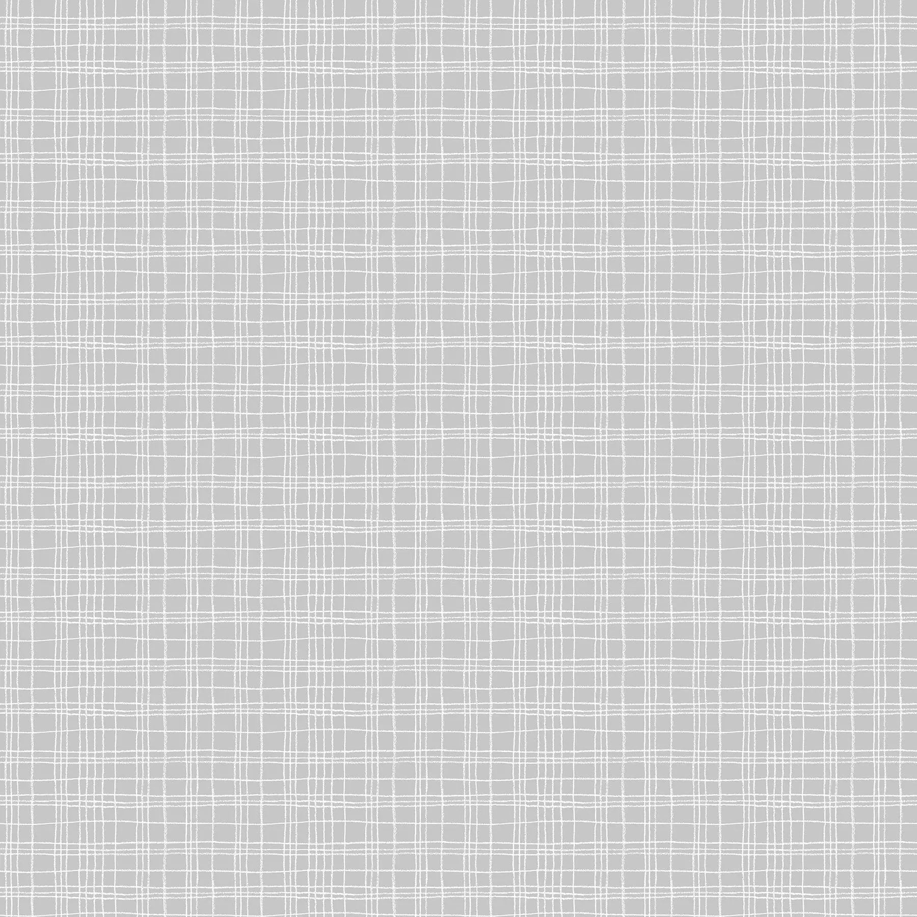 A gray flannel fabric with a repeating pattern of crosshatches. from FIGO Fabrics line Snuggle Bunny. 100% Cotton for quilting and crafting
