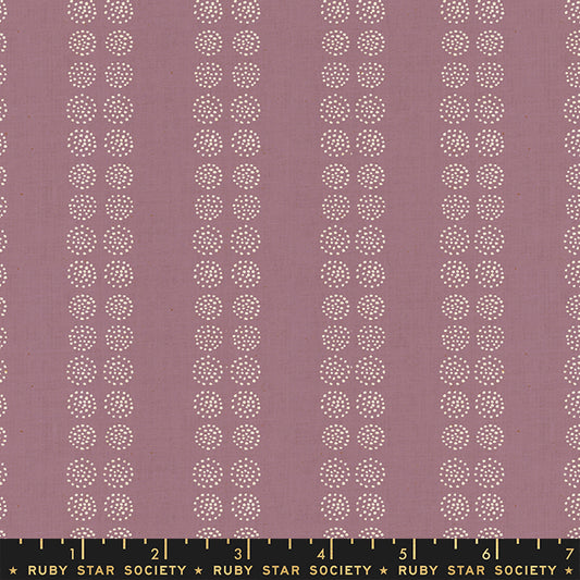 Fabric with a lilac background and small white seed pattern. From Heirloom by Alexia Abegg at Ruby Star Society. 100% cotton for sewing, crafting, and quilting. 