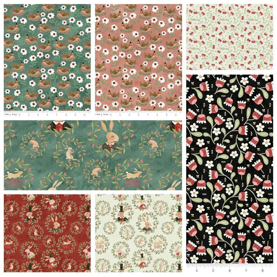 Fat Quarter Bundle - Riley Blake - Teresa Kogut - Hop Hop Hooray! Riley Blake