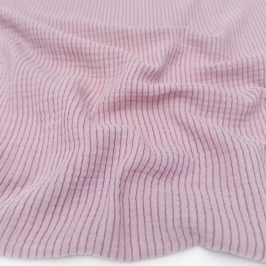 lilac purple organic cotton double gauze fabric for summer sewing lightweight material