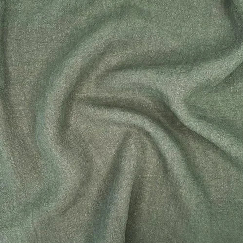 Cairo 100% Linen Fabric Antique Washed - Khaki