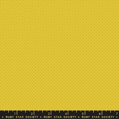 Yellow fabric texture with a Ruby Star Society label at the bottom.