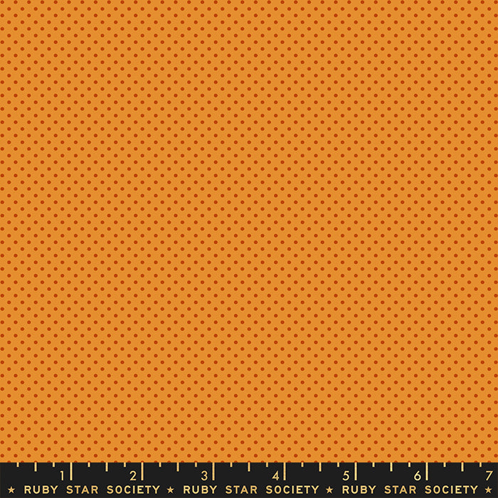 Orange fabric with a subtle pattern and Ruby Star Society label at the bottom.