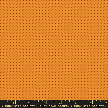 Orange fabric with a subtle pattern and Ruby Star Society label at the bottom.