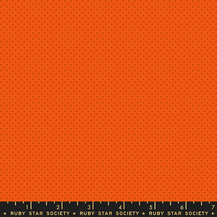 Orange fabric with a subtle pattern and Ruby Star Society label at the bottom.