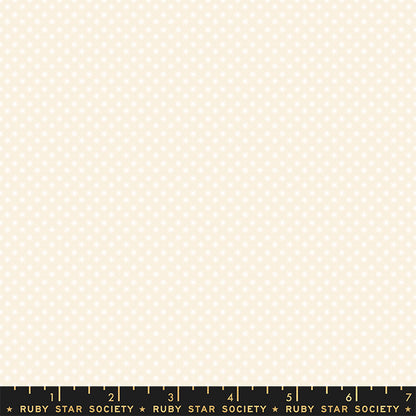 Fabric swatch with a subtle pattern on a beige background, featuring 'Ruby Star Society' branding.