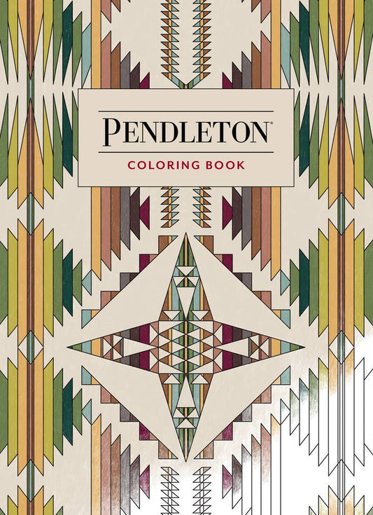 Pendleton coloring book cover with geometric pattern and brand name.