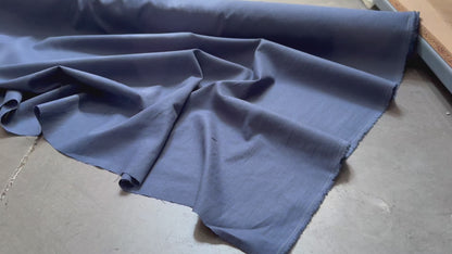 Sicily Cotton Linen Blend Fabric - Denim Blue