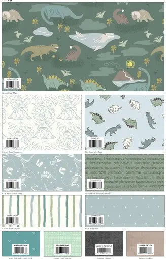 Layer Cake - Riley Blake - Citrus and Mint - Roar Dinosaurs Riley Blake