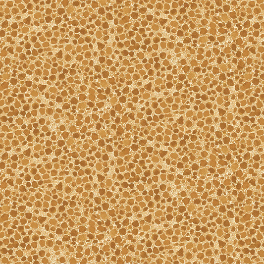 tan colored fabric with river rock illustration.  typically used for quilting and crafting. from Eden from FIGO Fabrics 