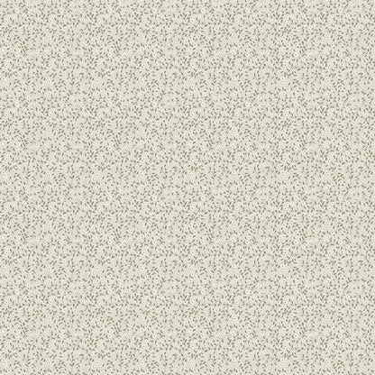 Fabric with a light sage background with ditsy floral illustration design. from Klara FIGO Fabrics fat quarter bundle Bernadett Urbanovics 