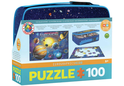 Puzzle box with solar system design and Eurographics branding