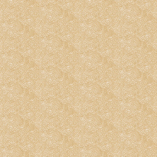 tan colored fabric with small river rock pattern illustrations.  typically used for quilting and crafting. from Eden from FIGO Fabrics 
