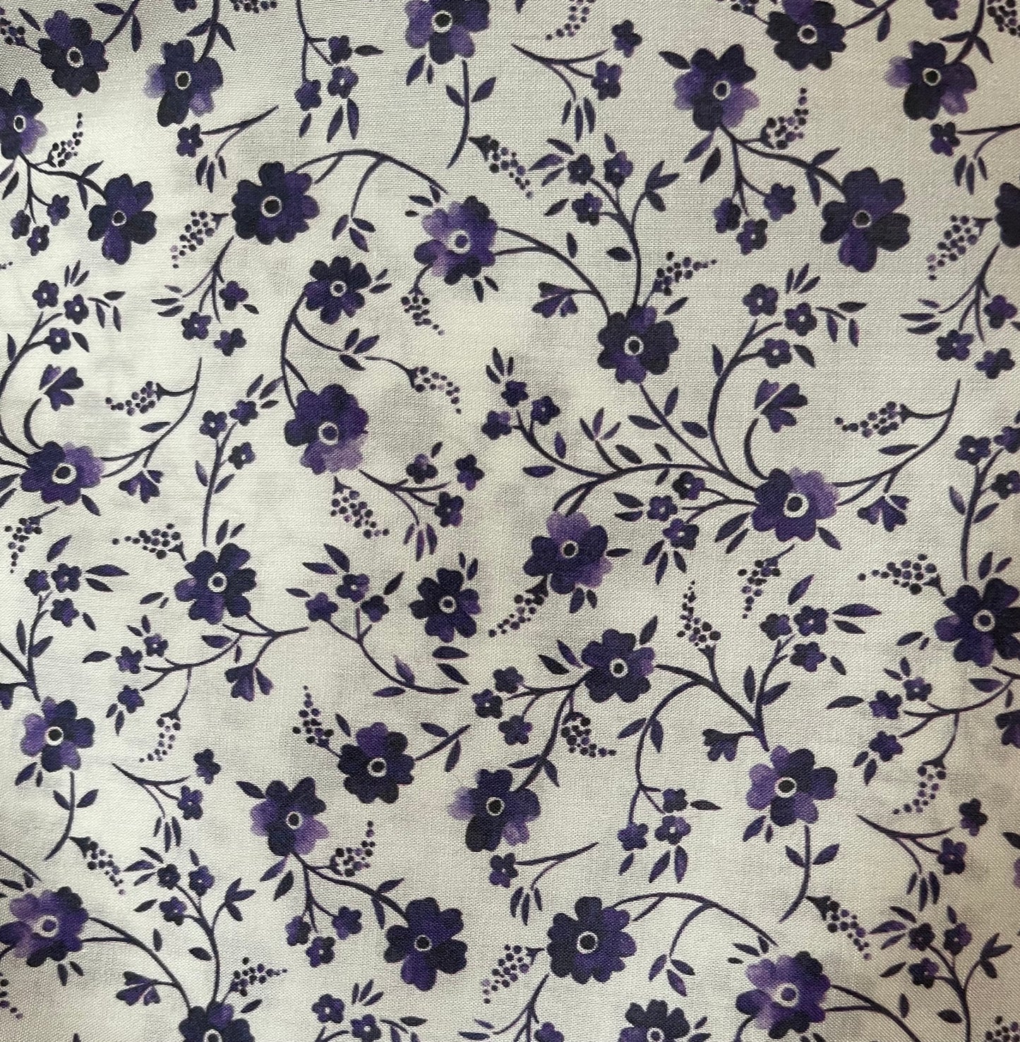 close up of liberty of london tana lawn cotton fabric