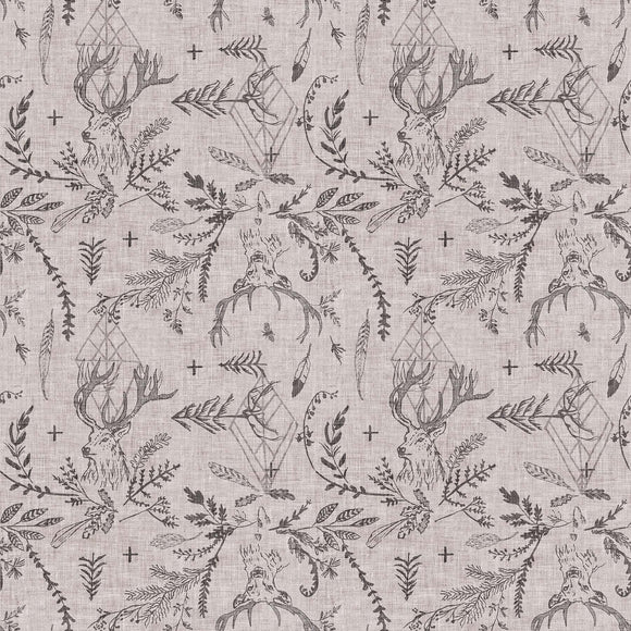 Forest Fable - Taupe Stags
