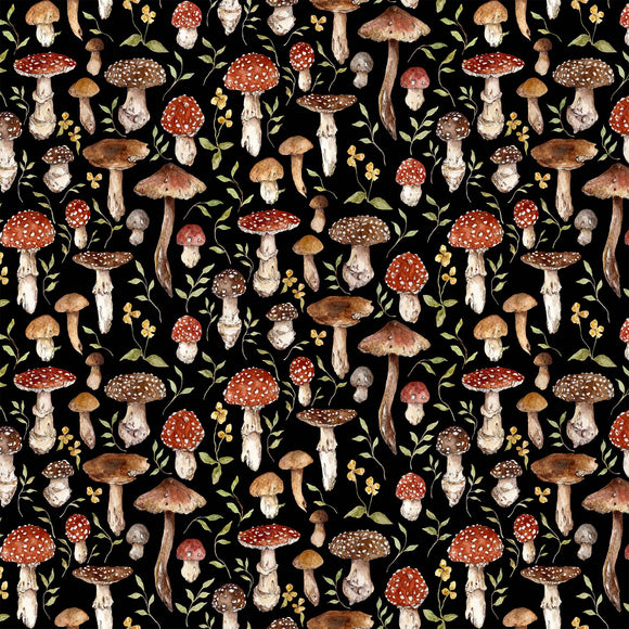 Heavenly Hedgerow - Black Mushrooms