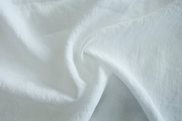 100% Linen - White