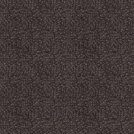 Fabric with a brown background and line arrow design. Esther Fallon Lau for Figo Fabrics. 100% Cotton for sewing and crafting.  