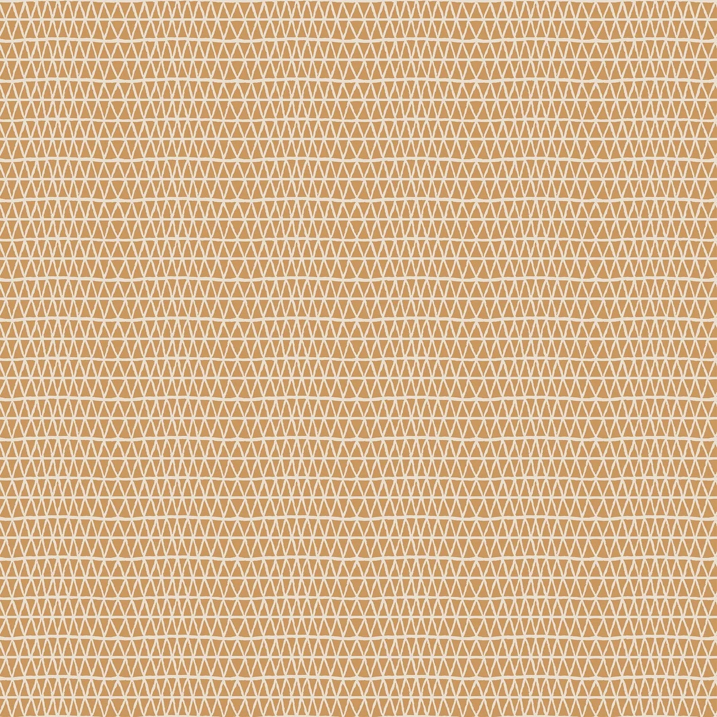 A fabric with a gold background and white diamond pattern. From wild cottage collection figo fabrics fat quarter bundle.