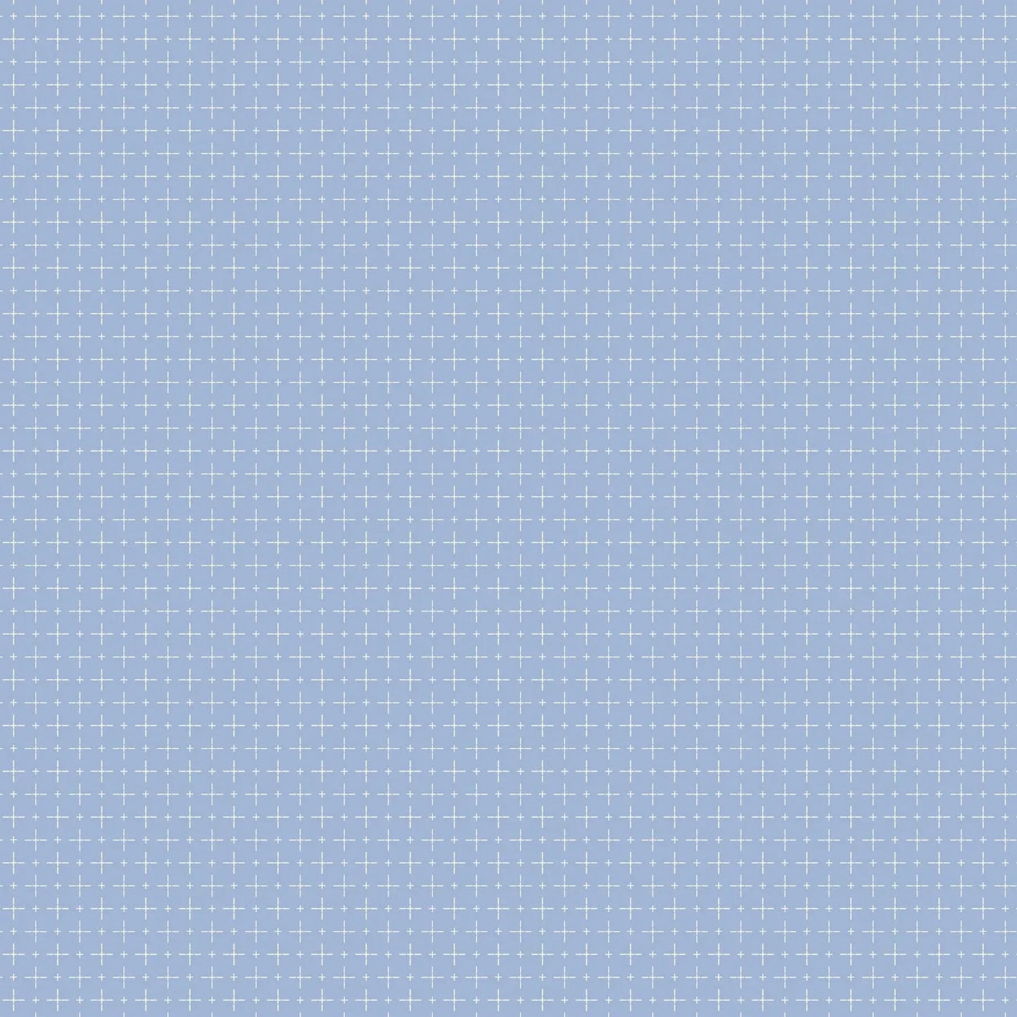 Woven Fabric with a blue background and white crosses. 100% cotton from FIGO Fabrics.