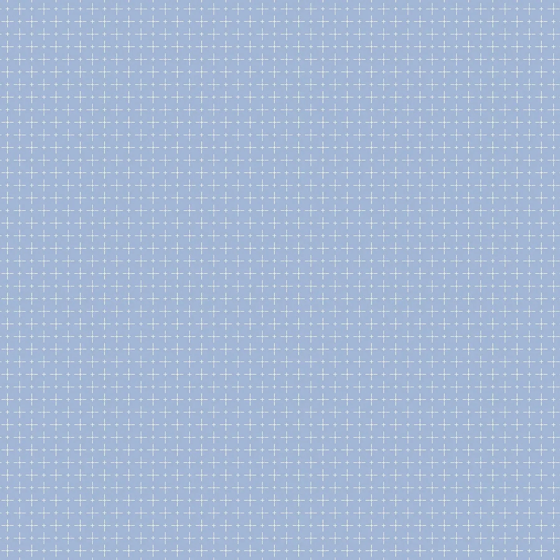 Woven Fabric with a blue background and white crosses. 100% cotton from FIGO Fabrics.
