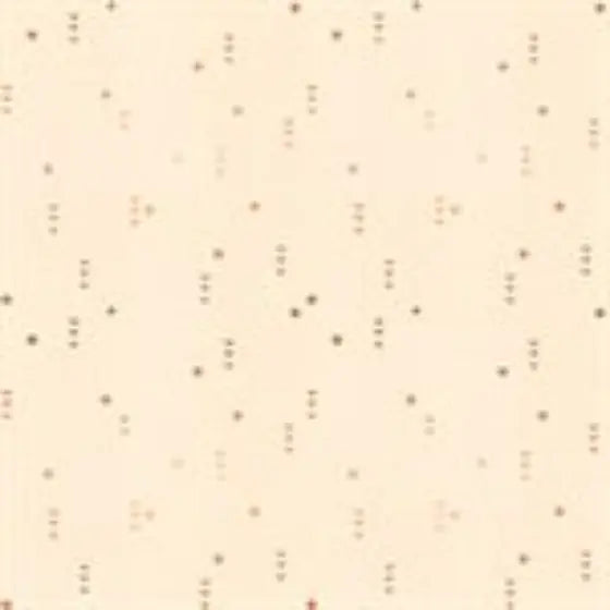 Fabric with a cream background and gold spec pattern. From Heirloom by Alexia Abegg at Ruby Star Society. 100% cotton for sewing, crafting, and quilting. 