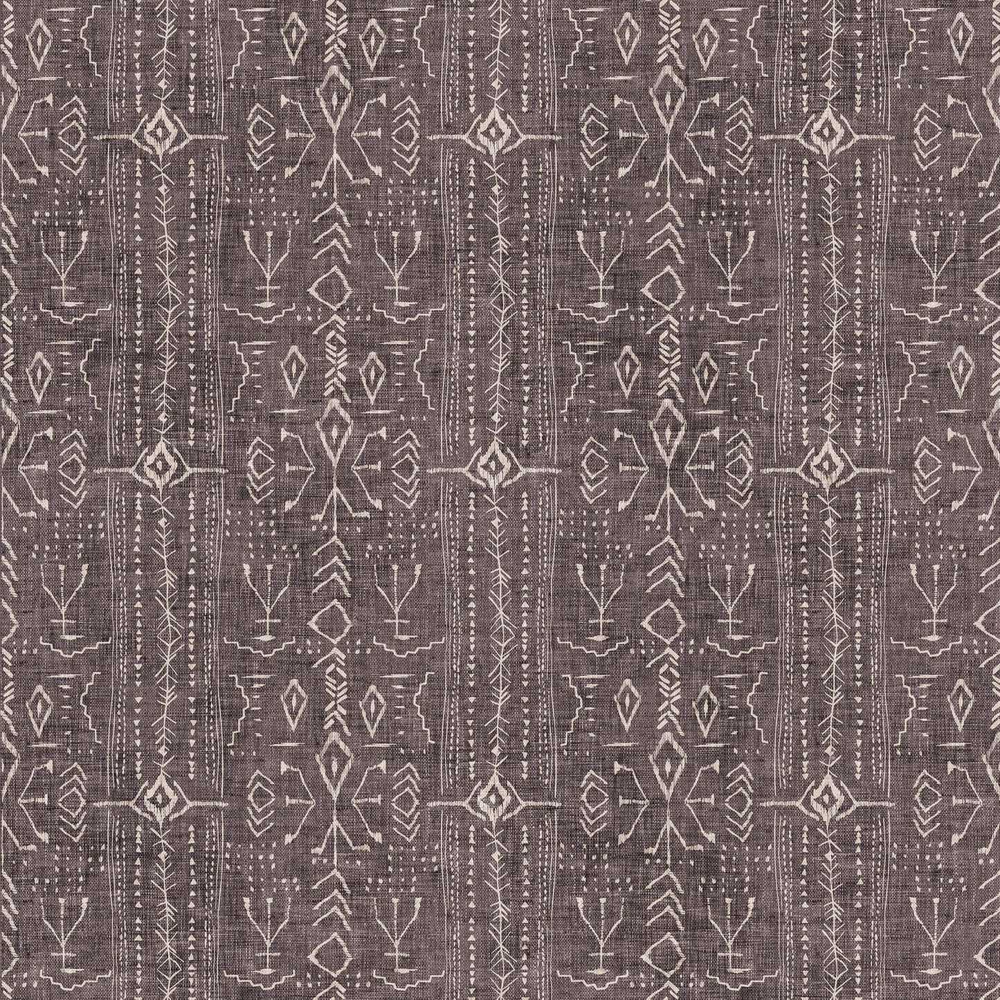 Fabric with a taupe background and line design. Esther Fallon Lau for Figo Fabrics. 100% Cotton for sewing and crafting.  
